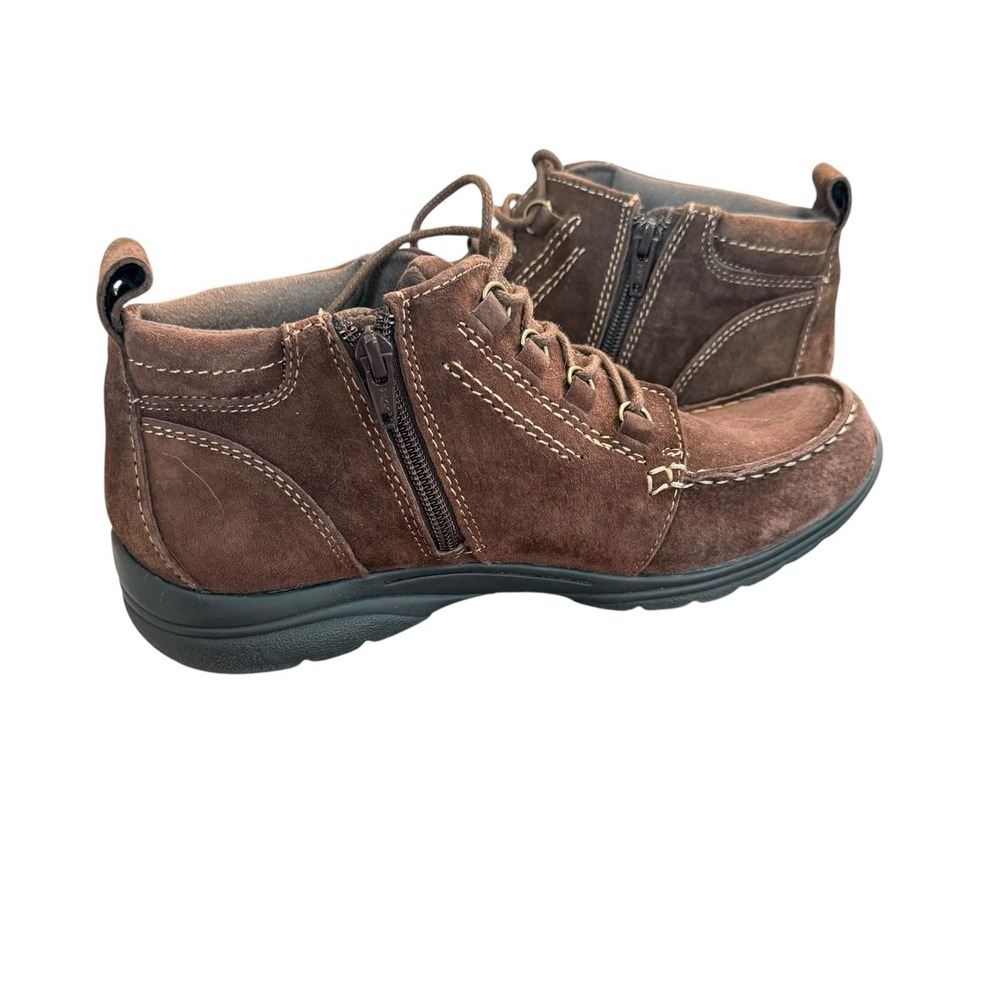 Earth Origins Diane Ankle Boot Brown Suede Size 9.5 Hiking Walking EUC - Picture 14 of 15